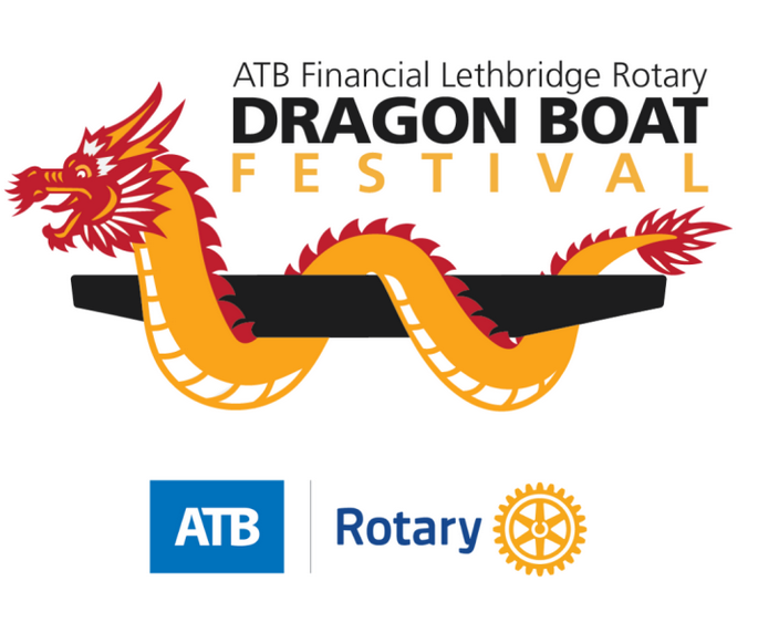 ATB Financial Lethbridge Rotary Dragon Boat Festival Logo