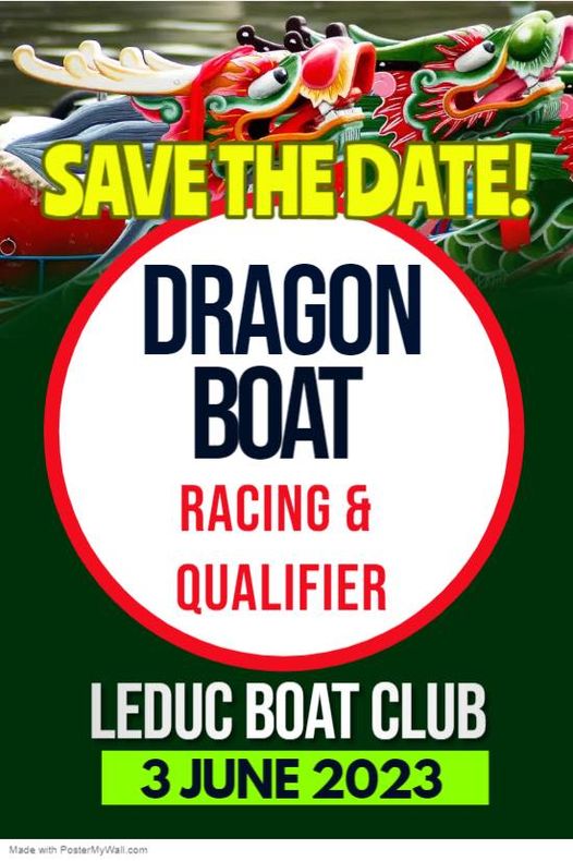 Leduc dragon boat racing and qualifer competition